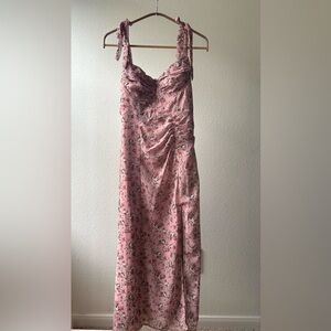 ASTR The Label Milkmaid Fore Pink Floral Dress Size S